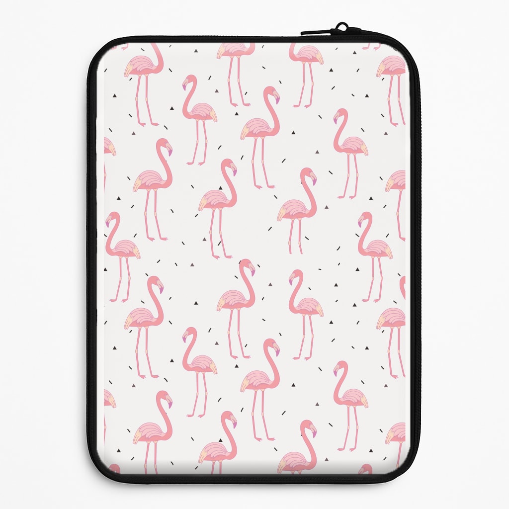 Pink Flamingo Pattern Laptop Sleeve