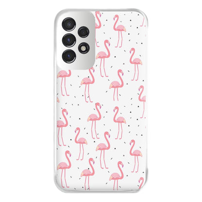 Pink Flamingo Pattern Phone Case for Galaxy A53