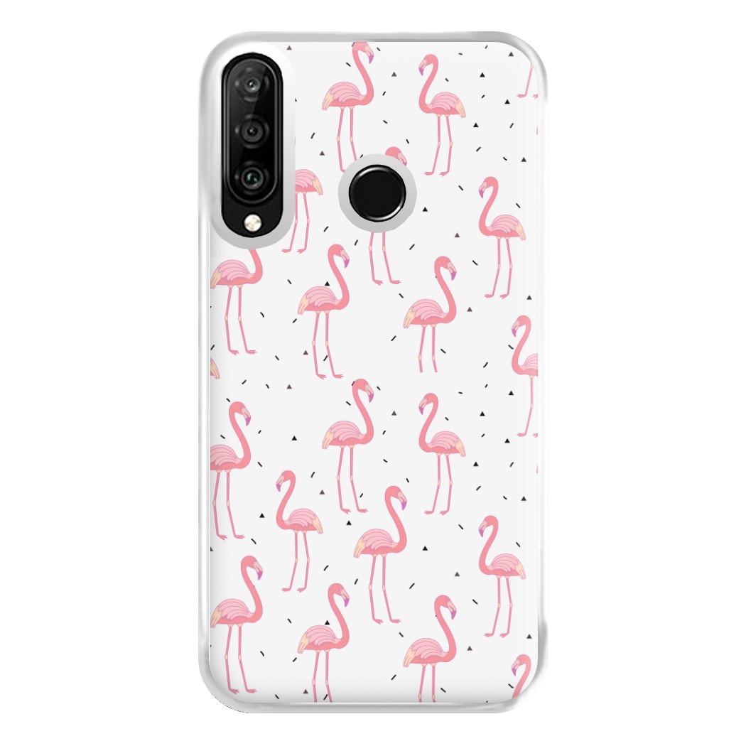 Pink Flamingo Pattern Phone Case for Huawei P30 Lite