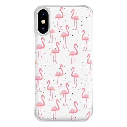 Pink Flamingo Pattern Phone Case for iPhone XS Max