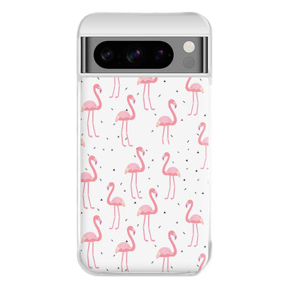 Pink Flamingo Pattern Phone Case for Google Pixel 8 Pro