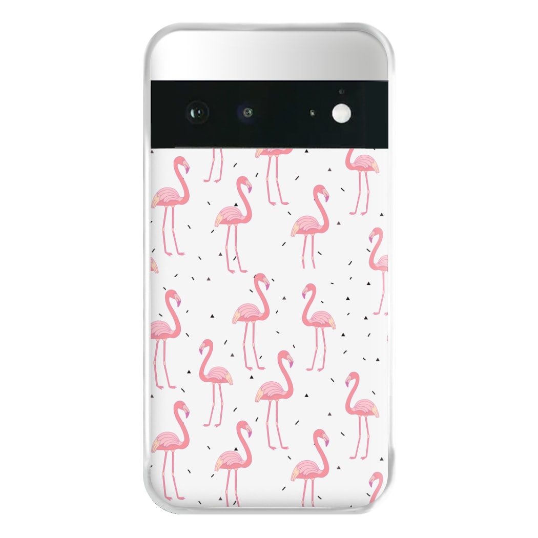 Pink Flamingo Pattern Phone Case for Google Pixel 6a