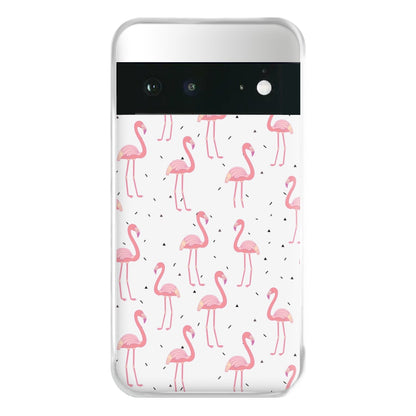 Pink Flamingo Pattern Phone Case for Google Pixel 6a