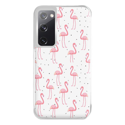 Pink Flamingo Pattern Phone Case for Galaxy S20FE