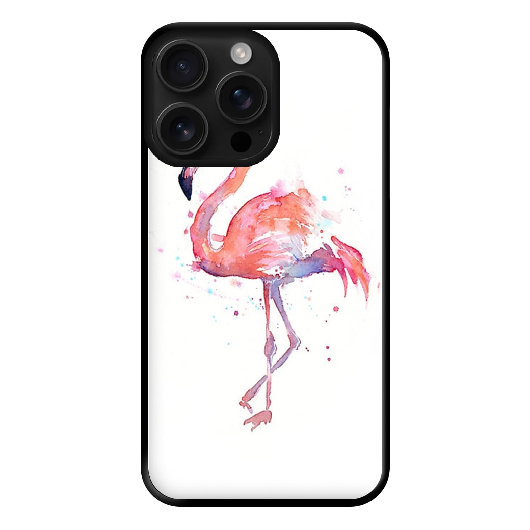 Watercolour Flamingo Painting Phone Case