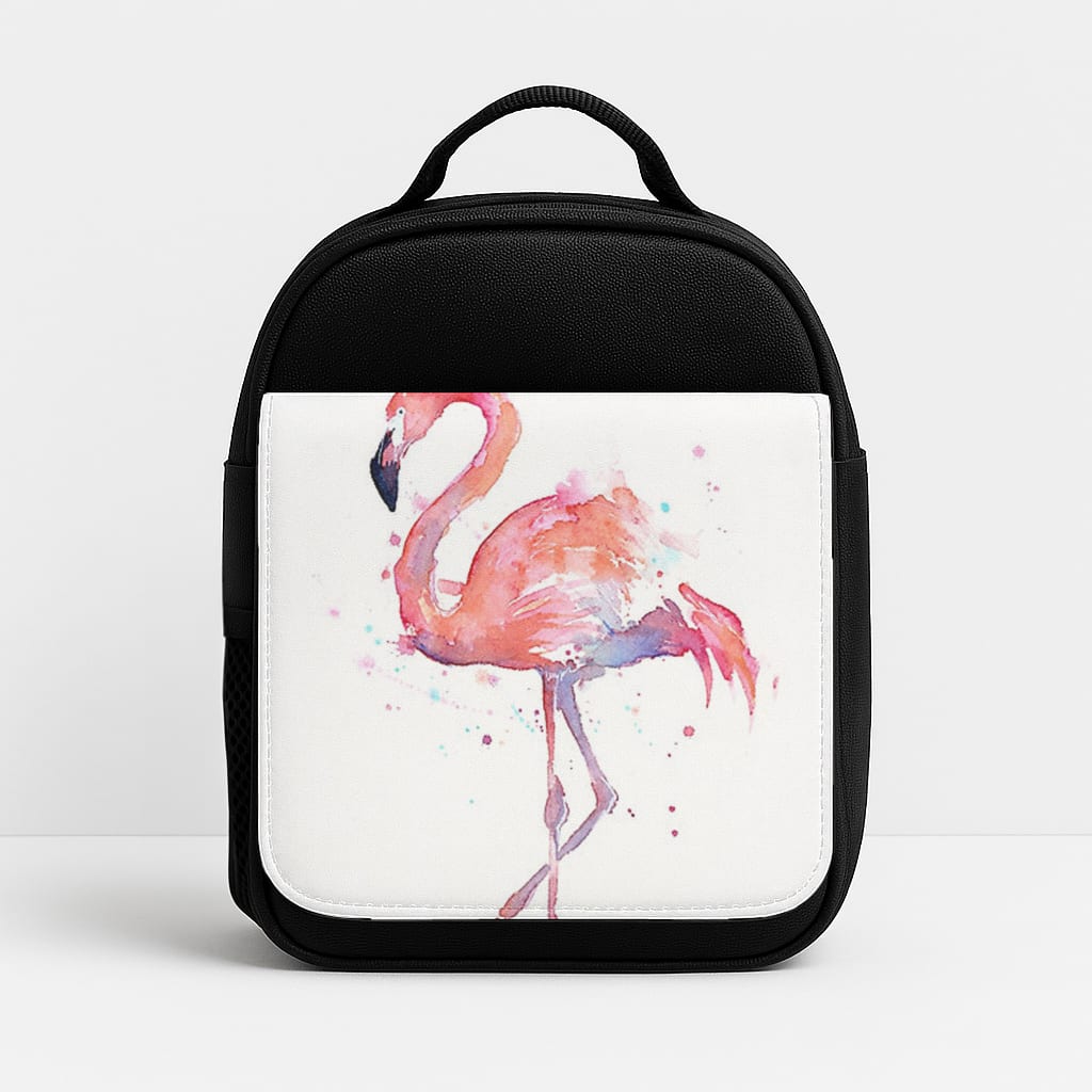 Watercolour Flamingo Painting Lunchbox