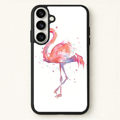 Watercolour Flamingo Painting Phone Case for Galaxy S26