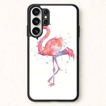 Watercolour Flamingo Painting Phone Case for Galaxy S26 Ultra