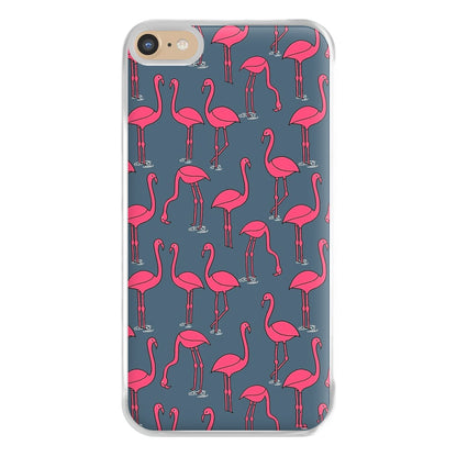 Basic Pink Flamingo Pattern Phone Case for iPhone 6 Plus / 7 Plus / 8 Plus