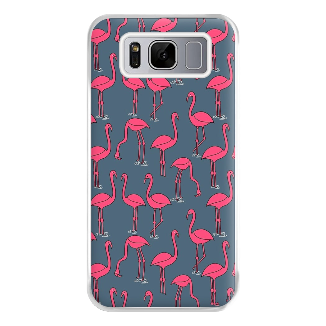 Basic Pink Flamingo Pattern Phone Case for Galaxy S8 Plus