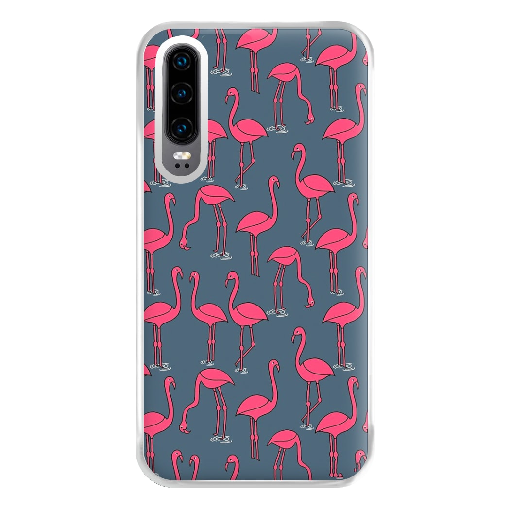 Basic Pink Flamingo Pattern Phone Case for Huawei P30