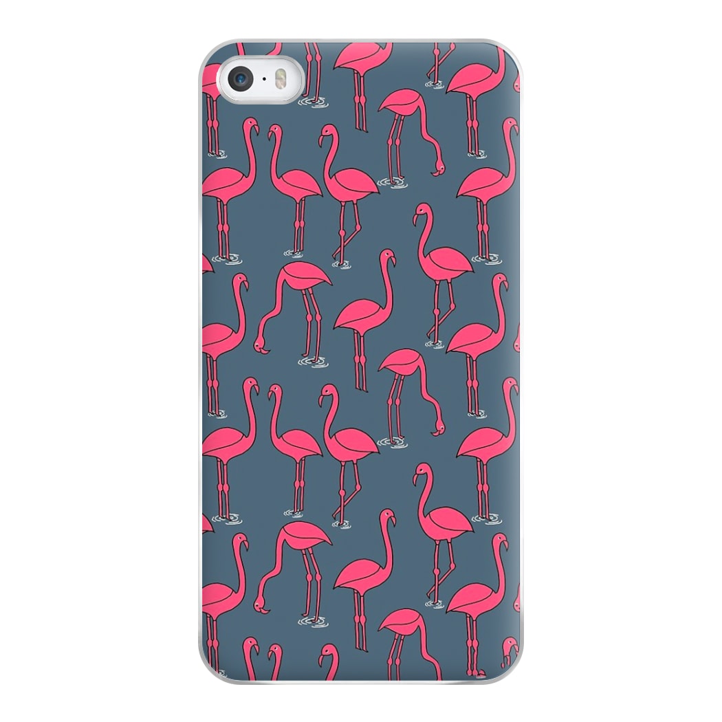 Basic Pink Flamingo Pattern Phone Case for iPhone 5 / 5s / SE 2016