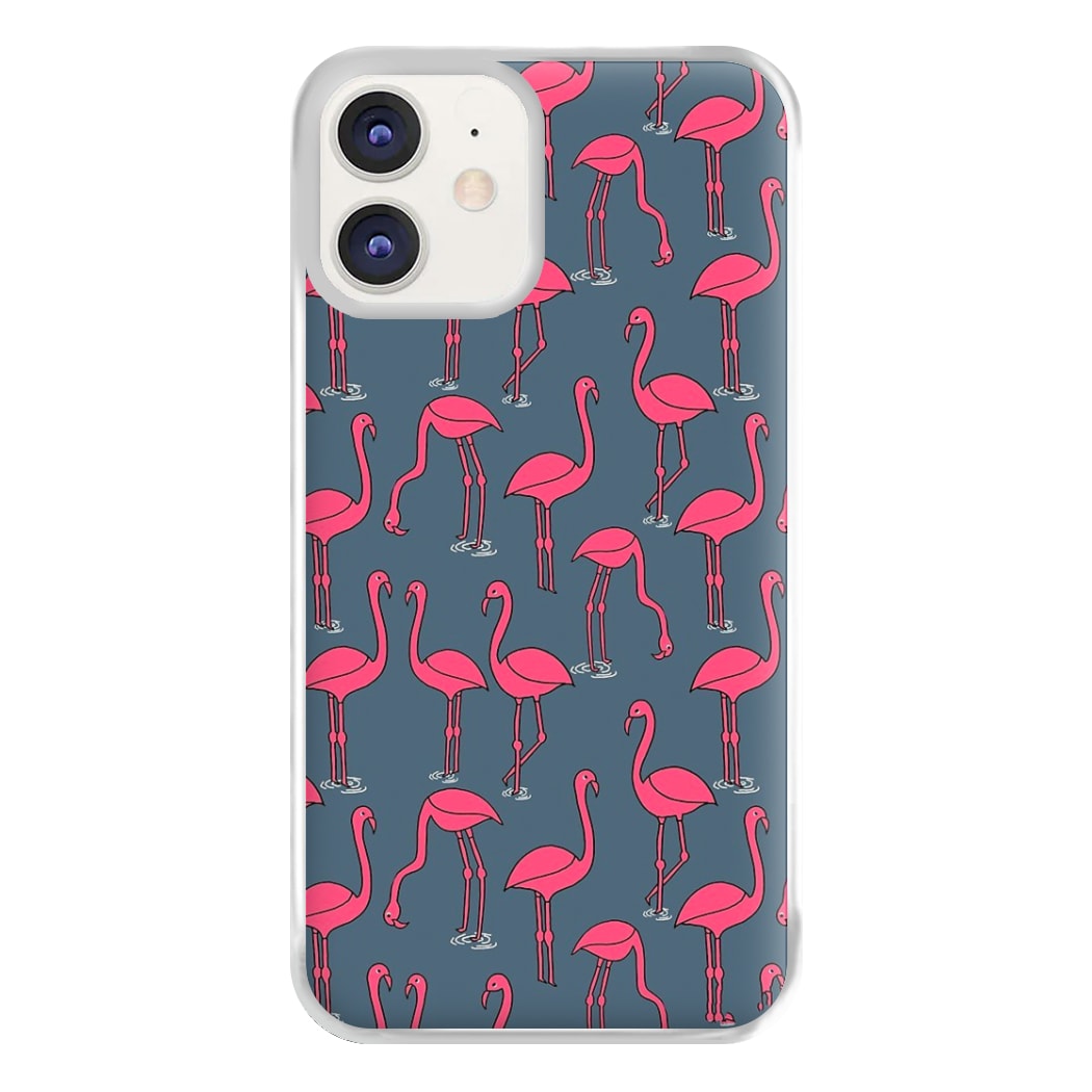 Basic Pink Flamingo Pattern Phone Case for iPhone 11