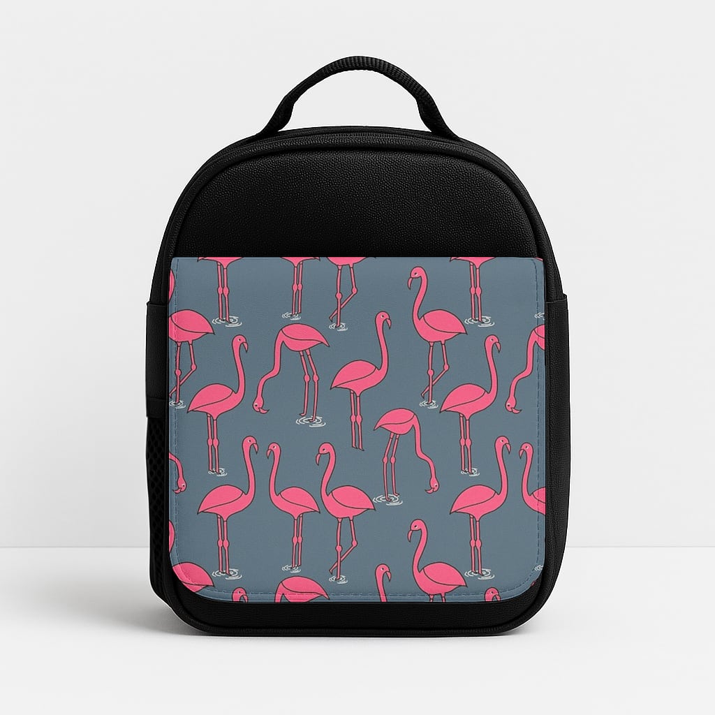Basic Pink Flamingo Pattern Lunchbox