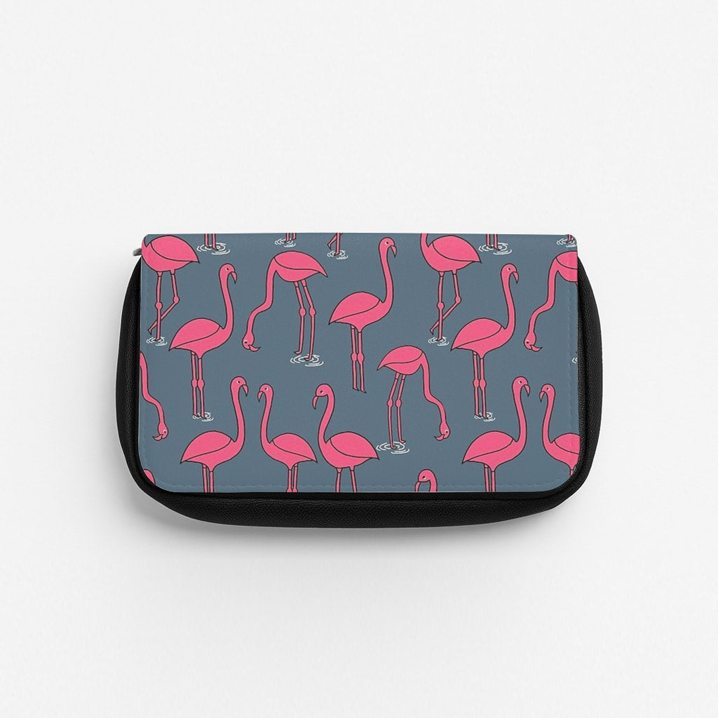Basic Pink Flamingo Pattern Pencil Case