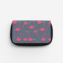 Basic Pink Flamingo Pattern Pencil Case