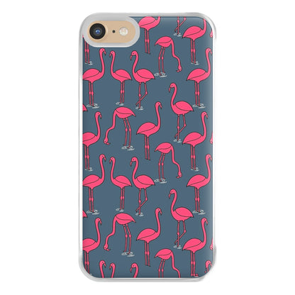 Basic Pink Flamingo Pattern Phone Case for iPhone 6 / 7 / 8 / SE