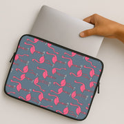 Basic Pink Flamingo Pattern Laptop Sleeve 2