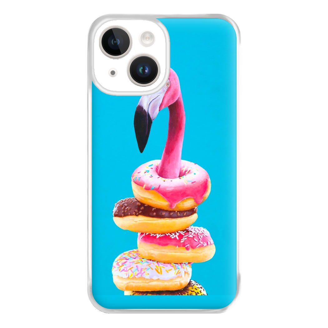 A Famished Flamingo Phone Case for iPhone 14