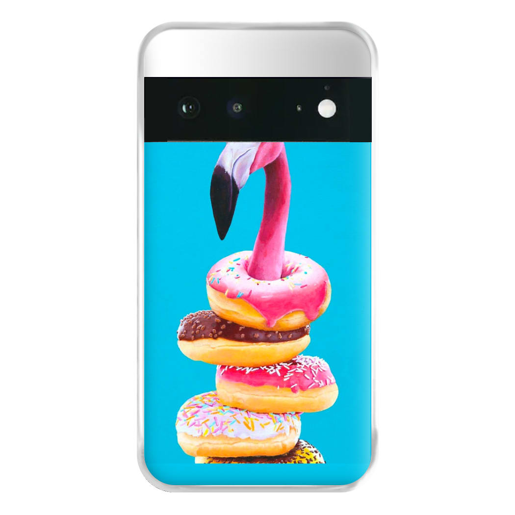 A Famished Flamingo Phone Case for Google Pixel 6a