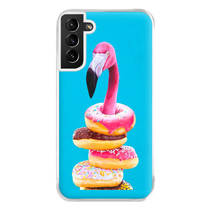 A Famished Flamingo Phone Case for Galaxy S21 Plus