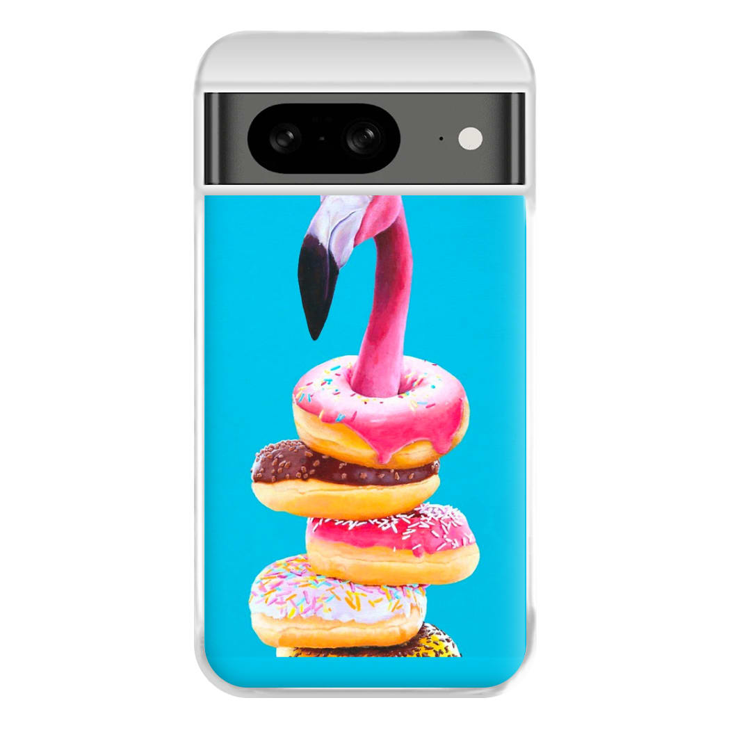 A Famished Flamingo Phone Case for Google Pixel 8