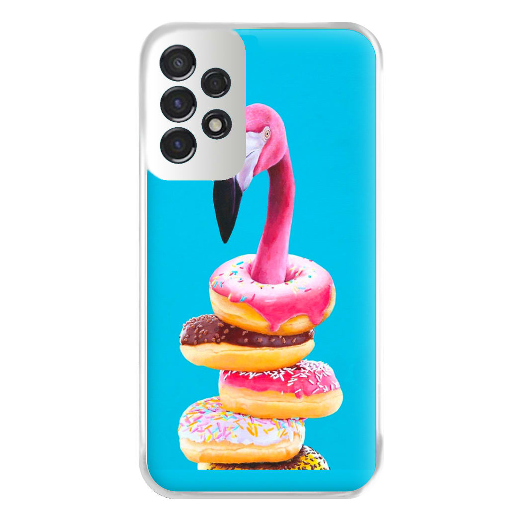 A Famished Flamingo Phone Case for Galaxy A53