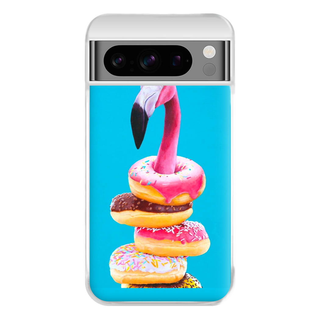 A Famished Flamingo Phone Case for Google Pixel 8 Pro