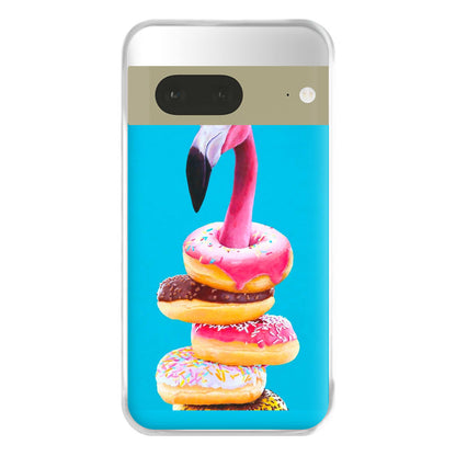 A Famished Flamingo Phone Case for Google Pixel 7a