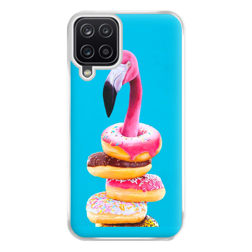 A Famished Flamingo Phone Case for Galaxy A12