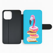 A Famished Flamingo Flip Wallet Phone Case 2