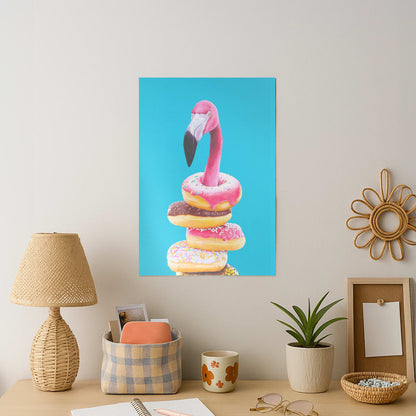 A Famished Flamingo Art Print
