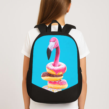 A Famished Flamingo School Bag