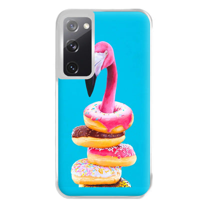 A Famished Flamingo Phone Case for Galaxy S20FE