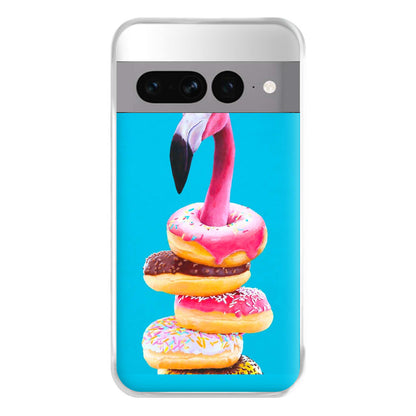 A Famished Flamingo Phone Case for Google Pixel 7 Pro