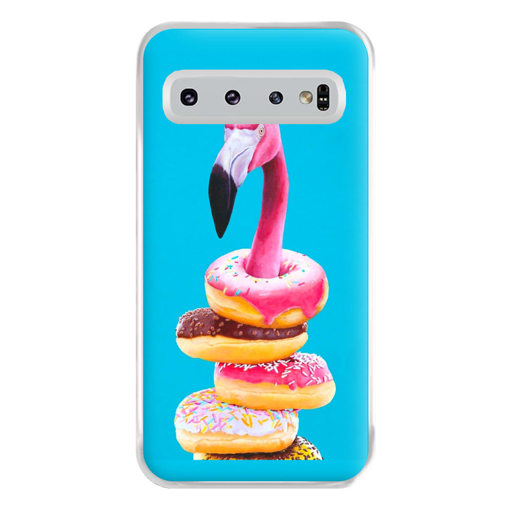 A Famished Flamingo Phone Case for Galaxy S10 Plus