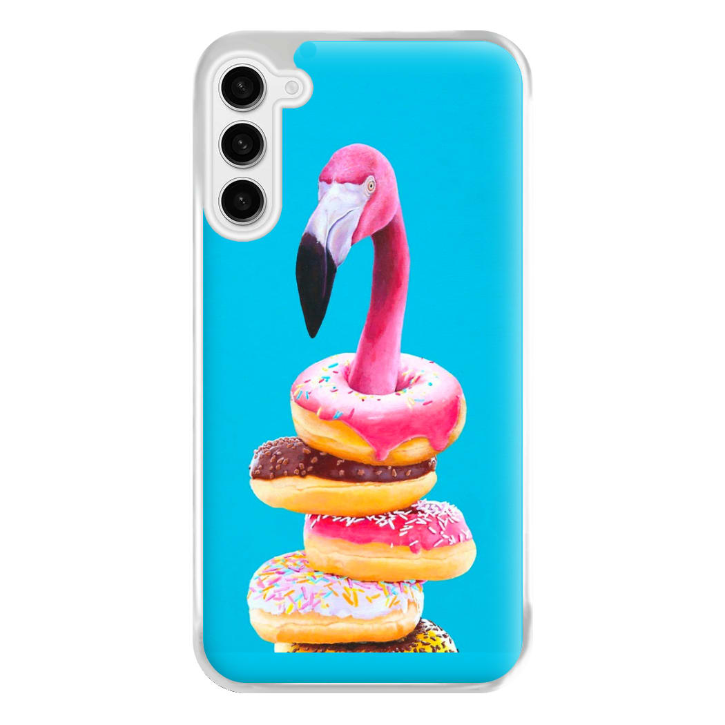 A Famished Flamingo Phone Case for Galaxy S23FE