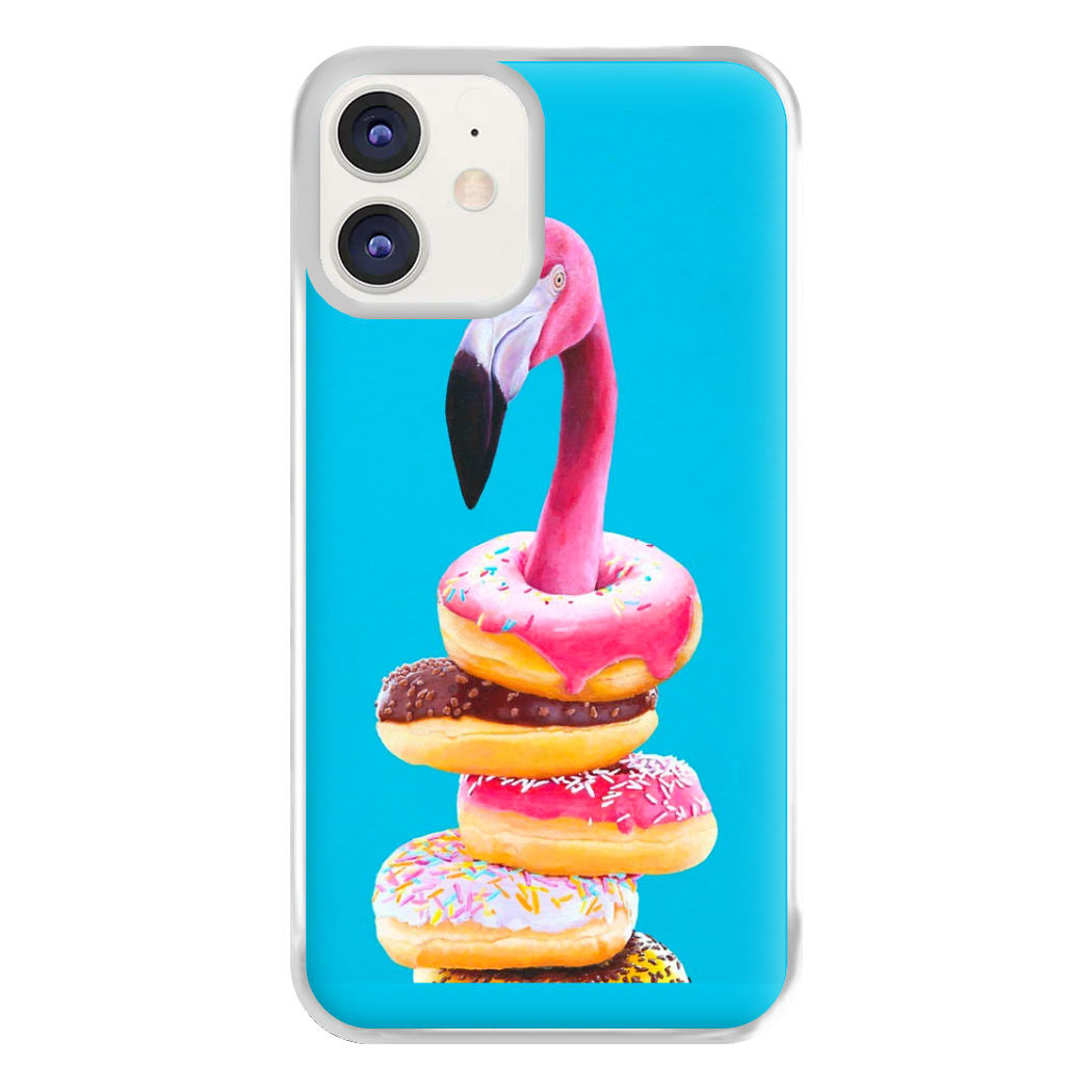 A Famished Flamingo Phone Case for iPhone 12 / 12 Pro