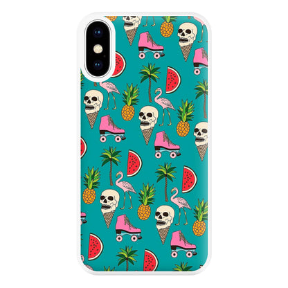 Skull Creams - Summer Pattern Phone Case for iPhone XS Max