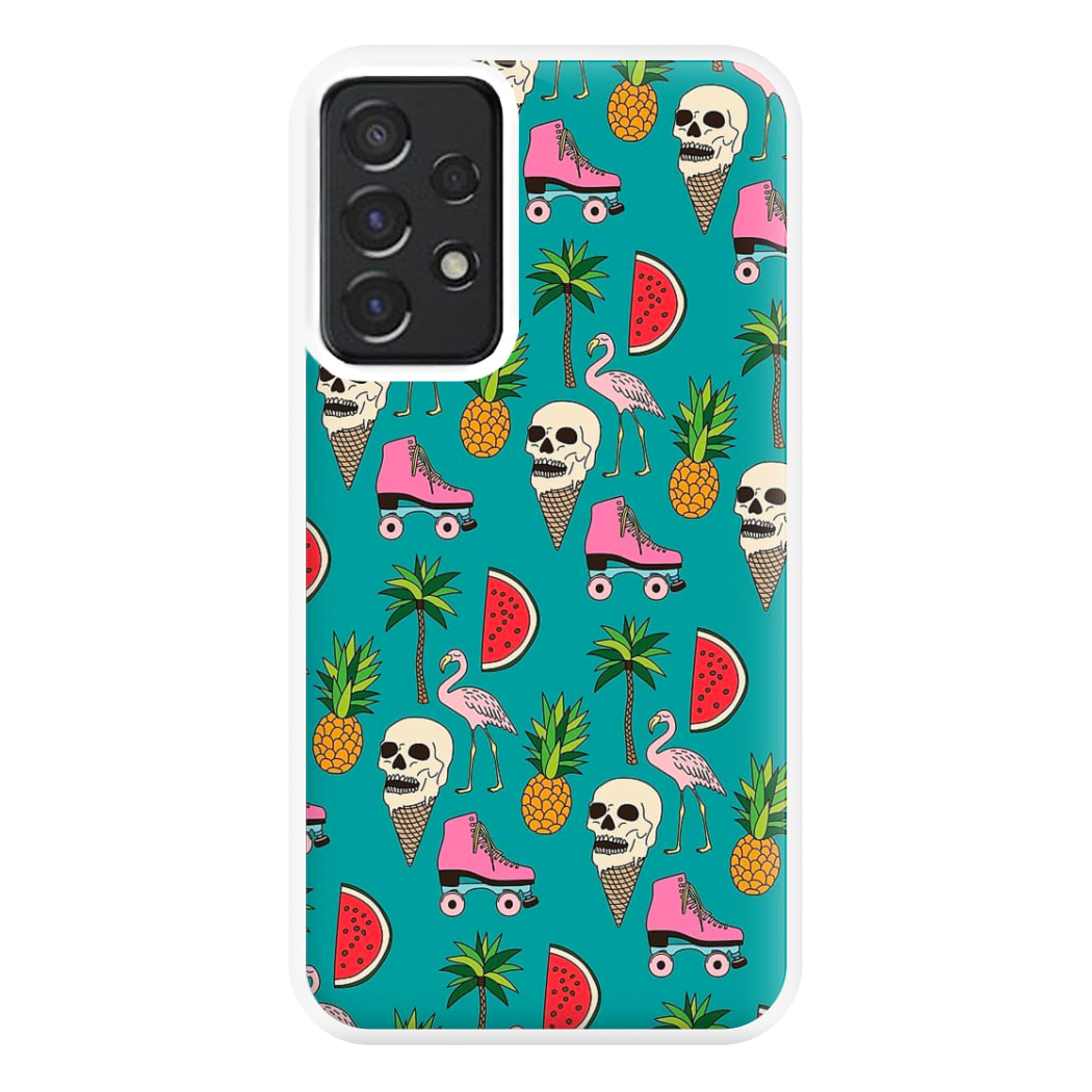 Skull Creams - Summer Pattern Phone Case for Galaxy A52 / A52s