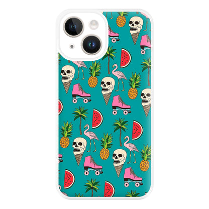 Skull Creams - Summer Pattern Phone Case for iPhone 14