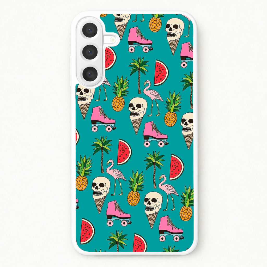Skull Creams - Summer Pattern Phone Case for Galaxy A37