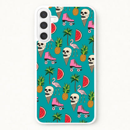 Skull Creams - Summer Pattern Phone Case for Galaxy A37