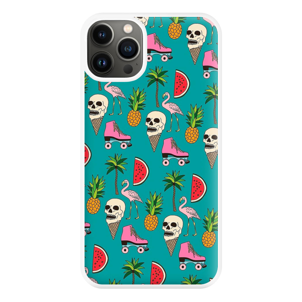 Skull Creams - Summer Pattern Phone Case for iPhone 13