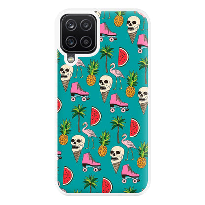 Skull Creams - Summer Pattern Phone Case for Galaxy A12