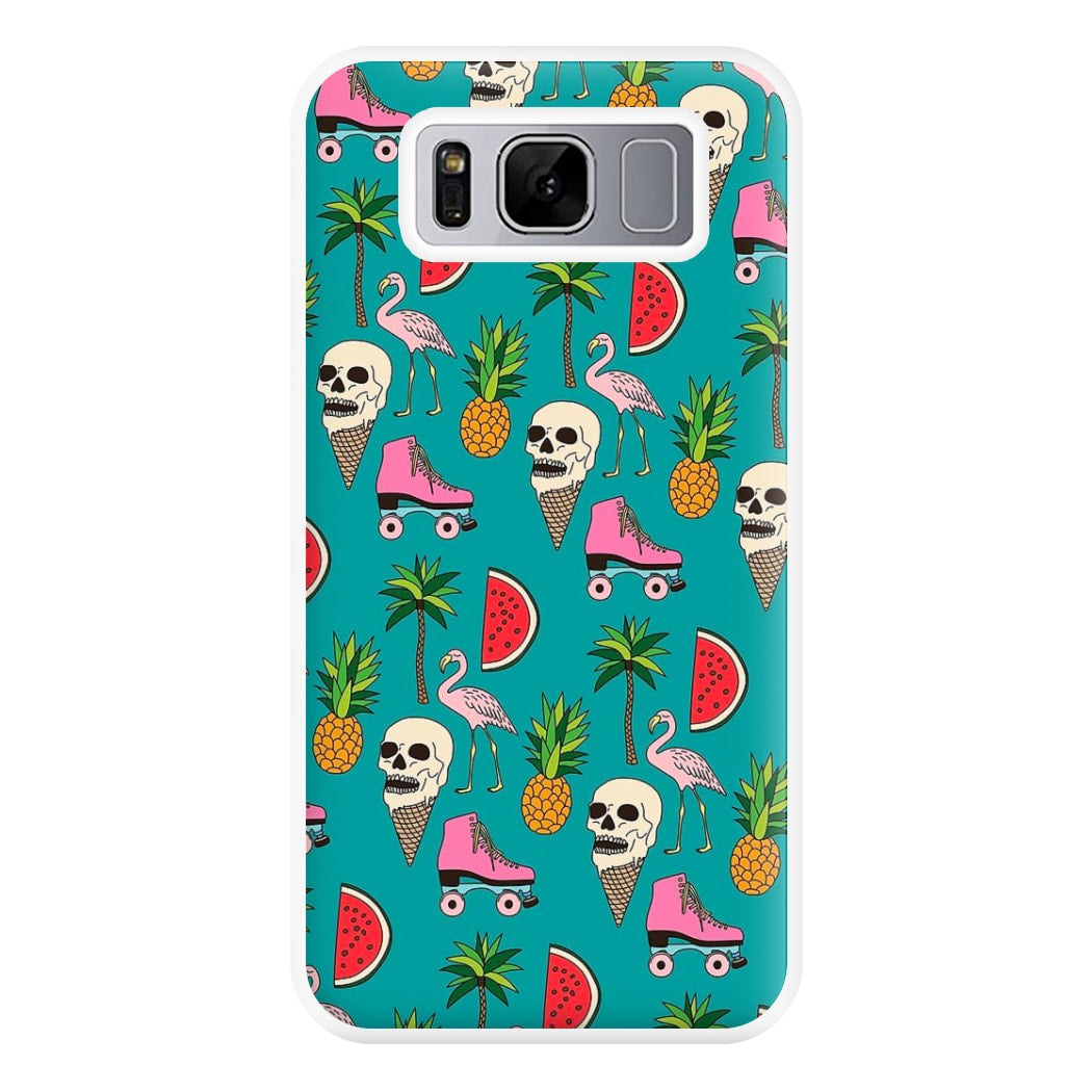 Skull Creams - Summer Pattern Phone Case for Galaxy S8 Plus