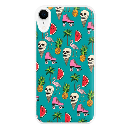 Skull Creams - Summer Pattern Phone Case for iPhone XR