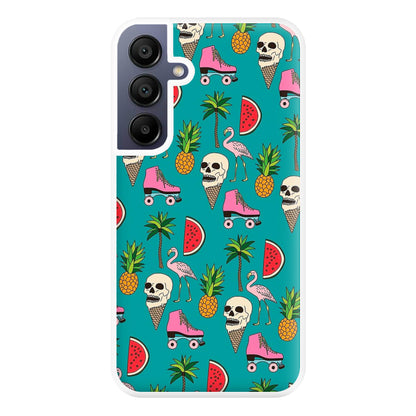 Skull Creams - Summer Pattern Phone Case for Galaxy A16