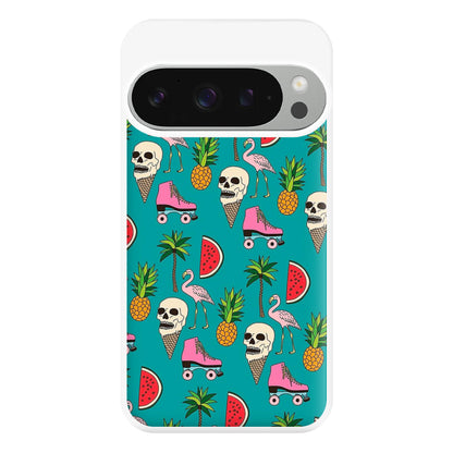 Skull Creams - Summer Pattern Phone Case for Google Pixel 9 Pro XL