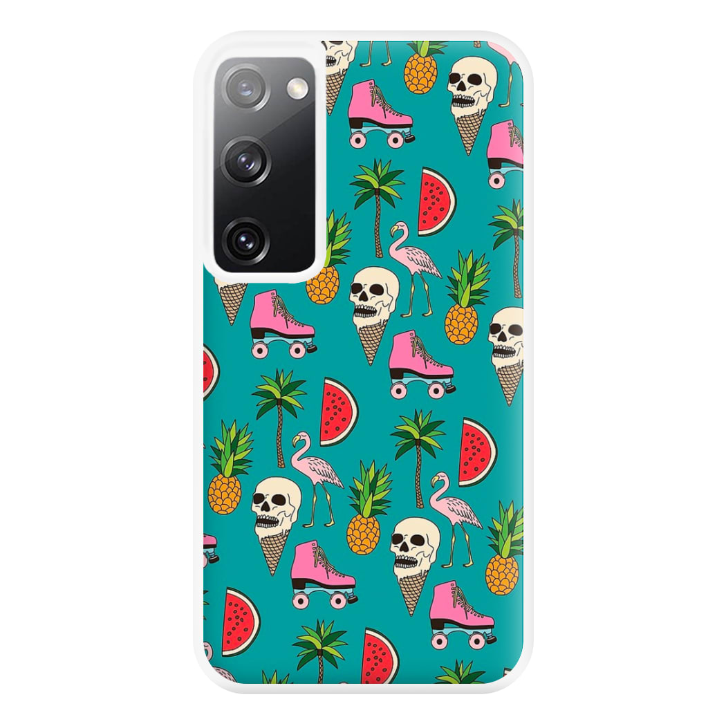 Skull Creams - Summer Pattern Phone Case for Galaxy S20